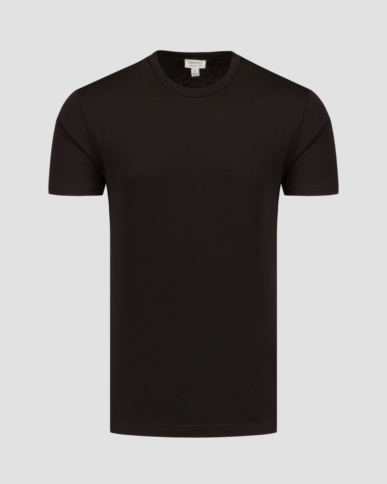 Černé pánské tričko Sunspel