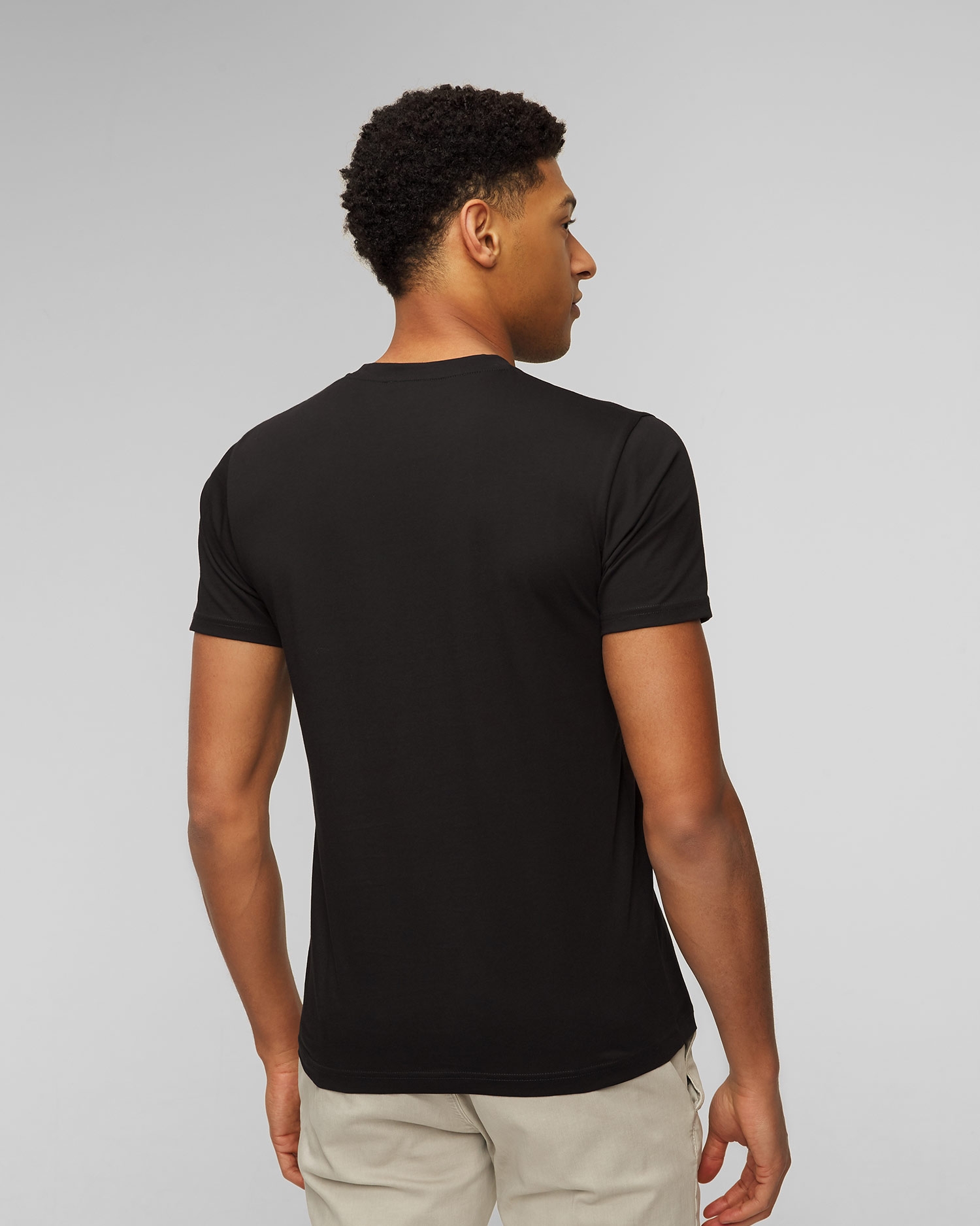 Černé pánské tričko Sunspel