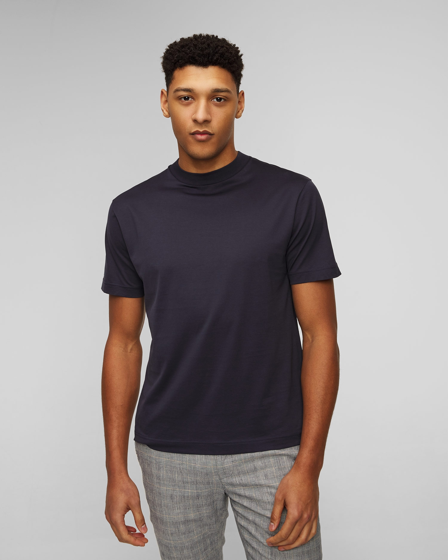 Tmavě modré pánské tričko Sunspel