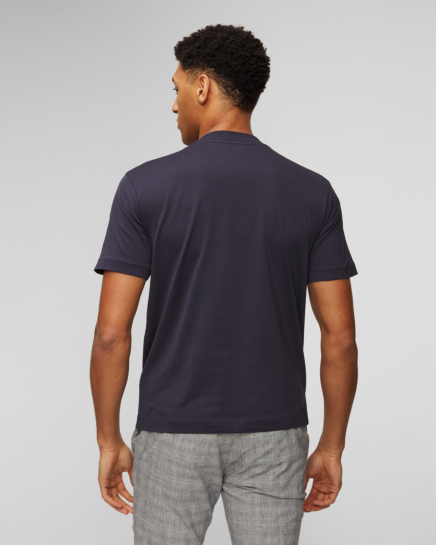 Tmavě modré pánské tričko Sunspel